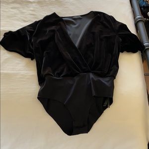 Zara velvet body suit